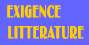 Logo EXIGENCE LITTERATURE